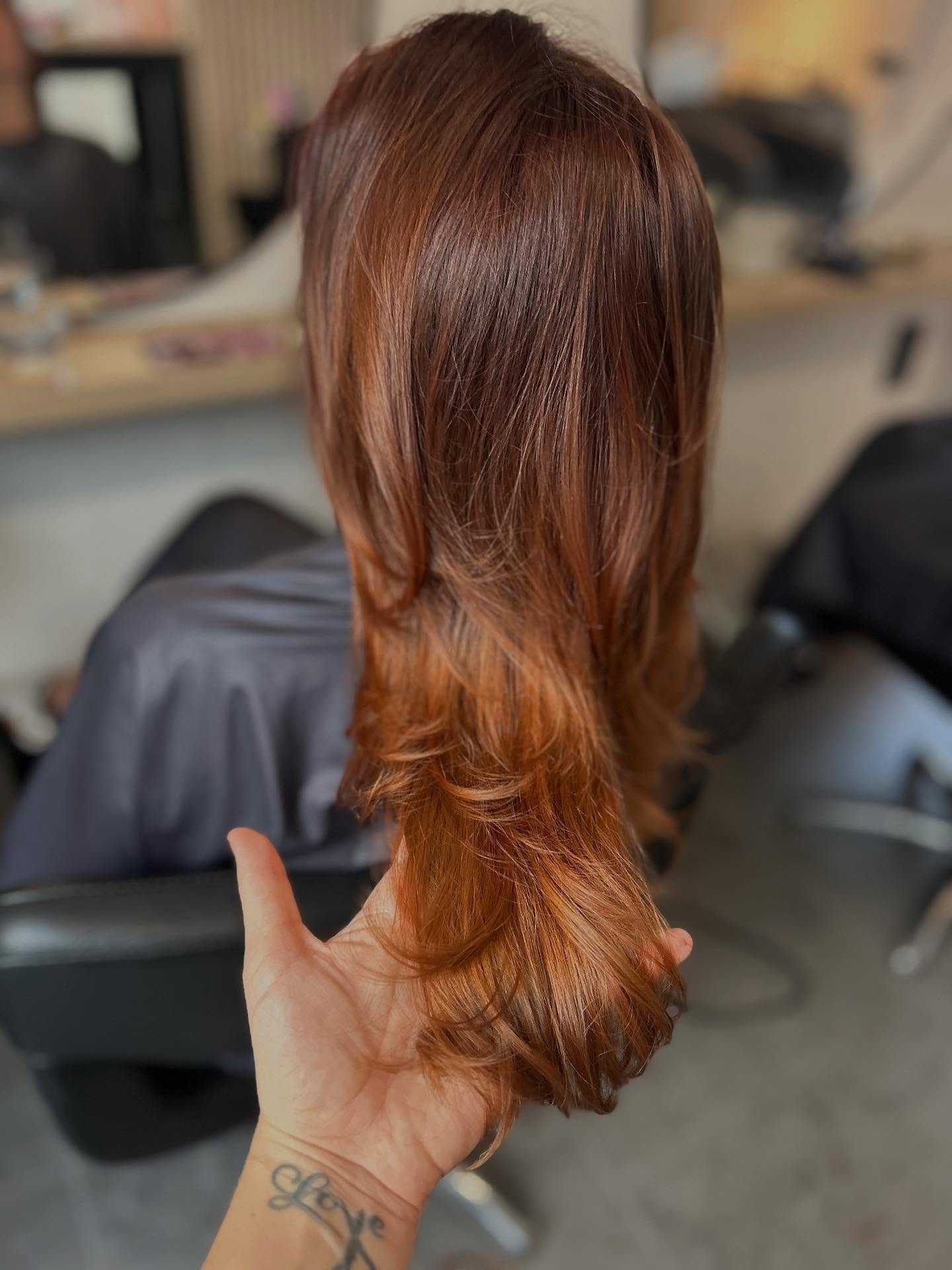 Hairstudio Lauren – rood kleurresultaat